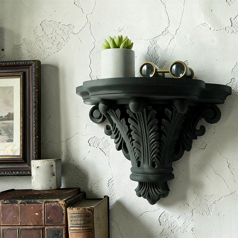 Home Bar Shelves - ชั้นวางของติดผนังแบบโกธิคสำหรับตกแต่งมุมห้อง ใช้เก็บของ วางกระถางดอกไม้ หนังสือ กรอบรูป ตกแต่งบ้าน