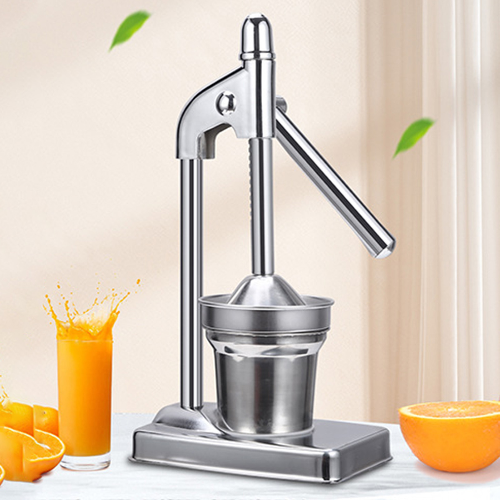 Citrus Juicer Bar - เครื่องคั้นน้ำผลไม้แบบมือหมุน สแตนเลส สำหรับส้ม มะนาว ทับทิม ใช้งานง่าย