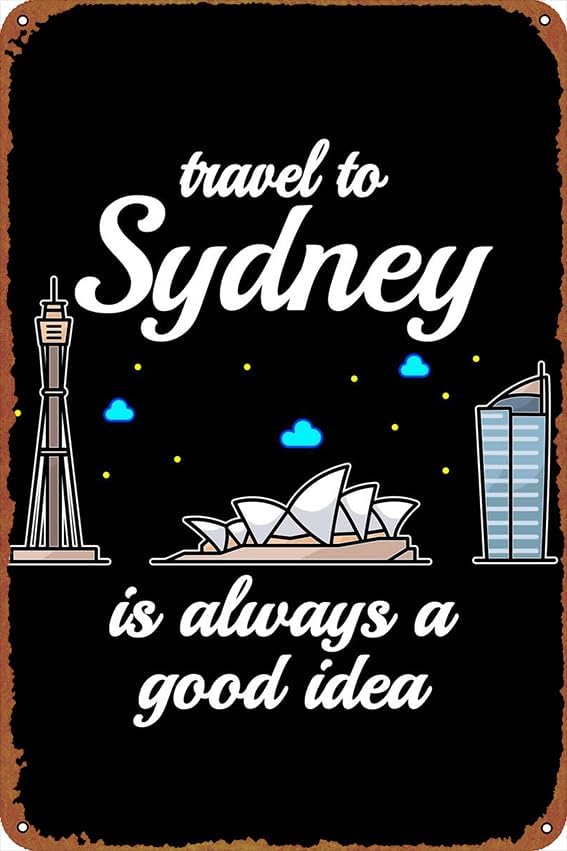 Home Bar Sydney - 1p, ป้ายโปสเตอร์ท่องเที่ยวซิดนีย์ ตกแต่งผนัง ศิลปะเก๋ไก๋ ตลก ป้ายตกแต่งบ้าน