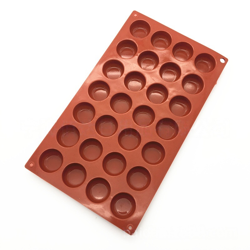 Ice Mold Sphere - แม่พิมพ์ซิลิโคนรูปครึ่งวงกลม 28 ช่อง สำหรับทำช็อกโกแลต ทนความร้อน ง่ายต่อการแกะออก
