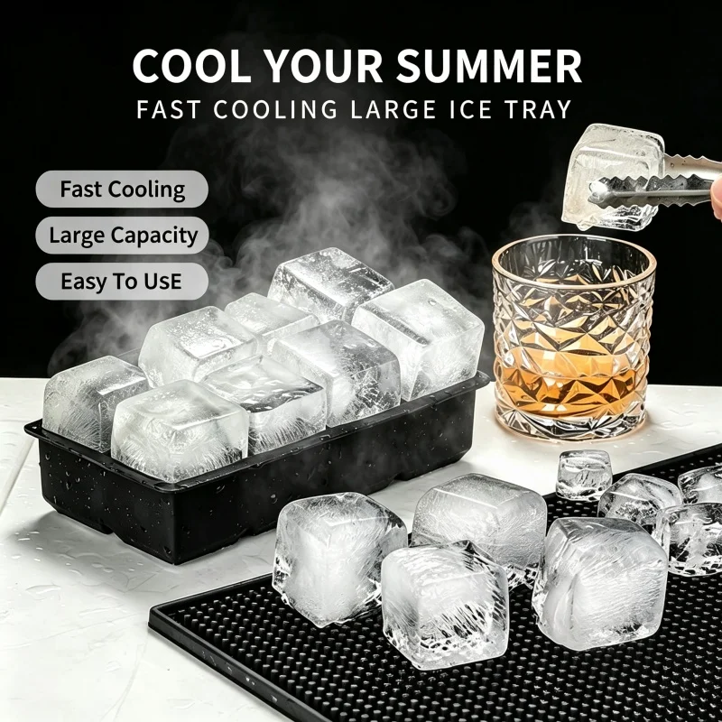 Ice Mold Sphere - แม่พิมพ์น้ำแข็งทรงกลม 6 ช่อง ซิลิโคนเกรดอาหาร ปราศจากสาร BPA