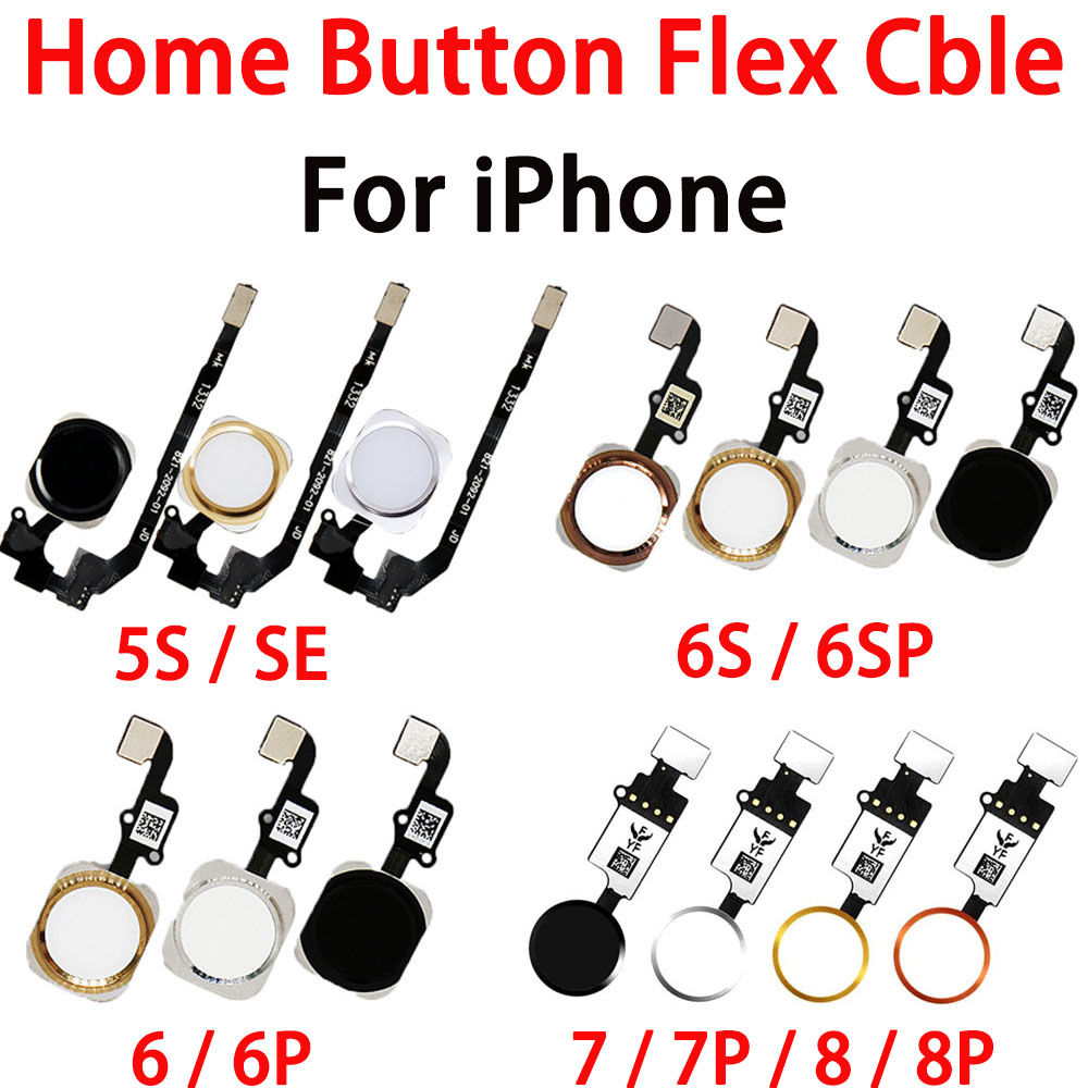 Home Bar Iphone - ปุ่มโฮมเมนูพร้อมสายยืดหยุ่นสำหรับ iPhone 5S 6 6P 6S