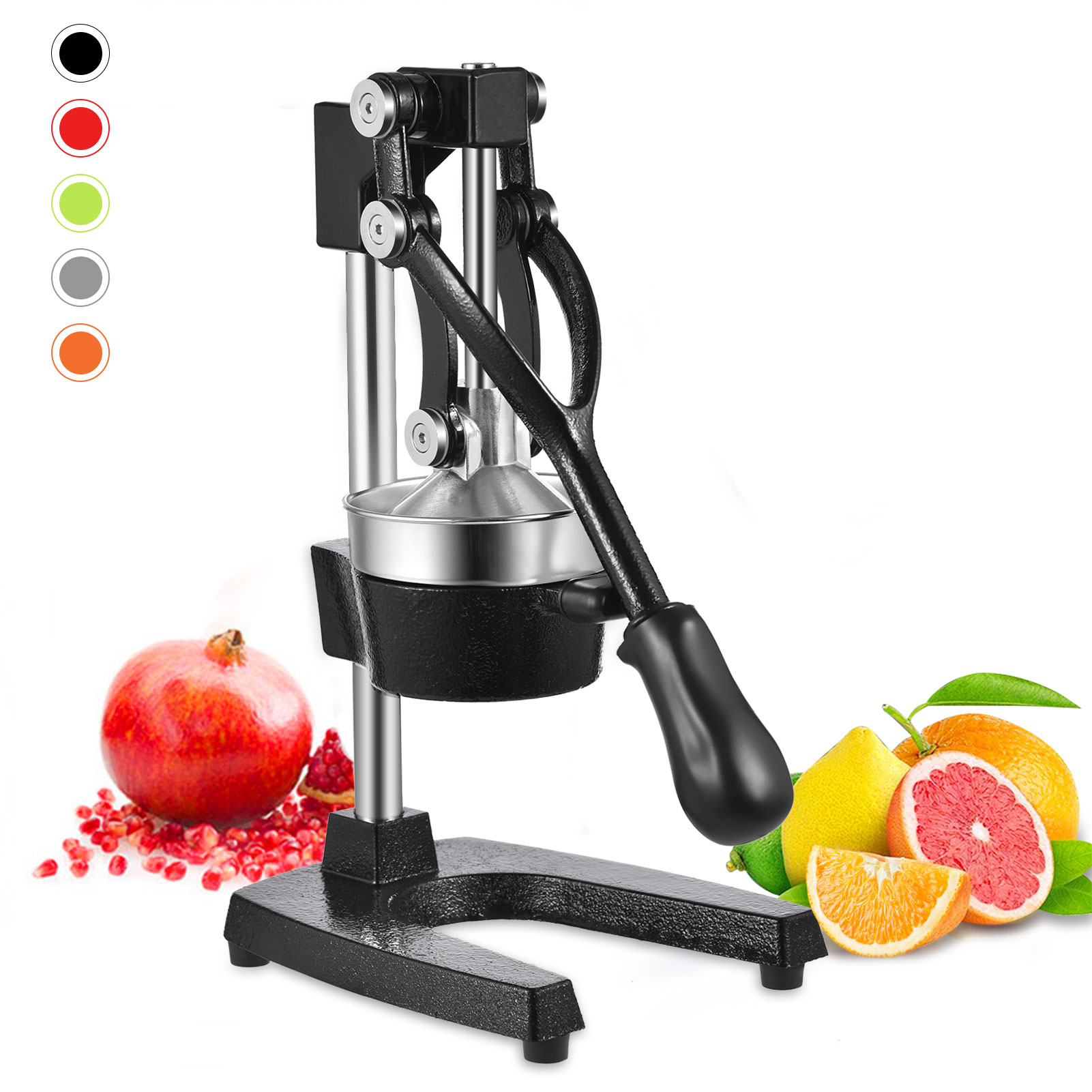 Citrus Juicer Bar - เครื่องคั้นน้ำผลไม้สแตนเลสน้ำหนักเบาแบบใช้มือ, เครื่องคั้นน้ำผลไม้แบบใช้มือสำหรับเชิงพาณิชย์, เครื่องคั้นน้ำผลไม้แบบพกพาที่ไม่ใช้ไฟฟ้า, เหมาะสำหรับส้ม, มะนาว, ทับทิมและผลไม้อื่นๆ,