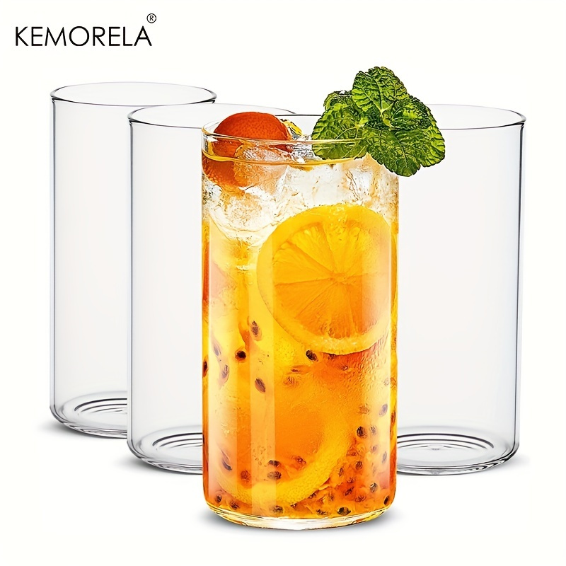 Highball Glass Set - 4ชิ้นแก้วทรงสูงบางแก้วถ้วย560/440มล. cangkir kaca ใสสูงสำหรับน้ำดื่มน้ำผลไม้เบียร์เครื่องดื่มและโคคา