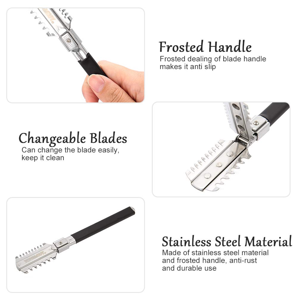 Double-Edge โกนตัดผมมีดโกนมีดใ - Home Barbershop บทวิจารณ์และราคา