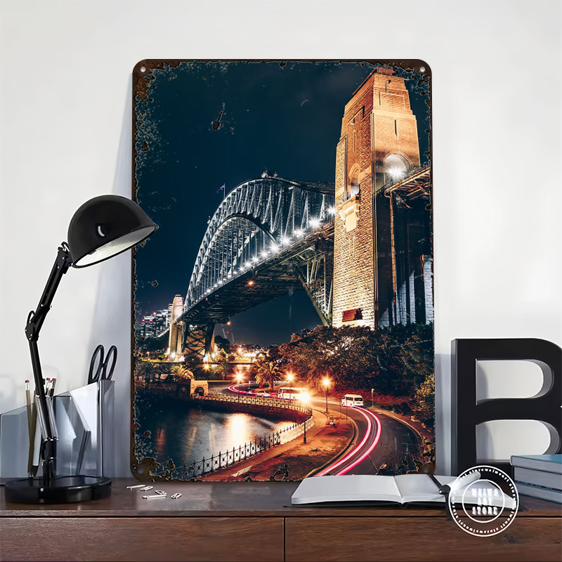 โปสเตอร์สะพานซิดนีย์ ป้ายโลหะว - Home Bar Sydney บทวิจารณ์และราคา