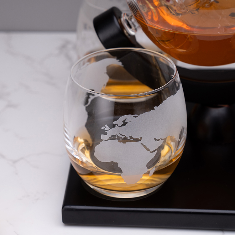 ขายโรงงานที่กําหนดเอง 850ML คุ - Decanter Globe Set บทวิจารณ์และราคา