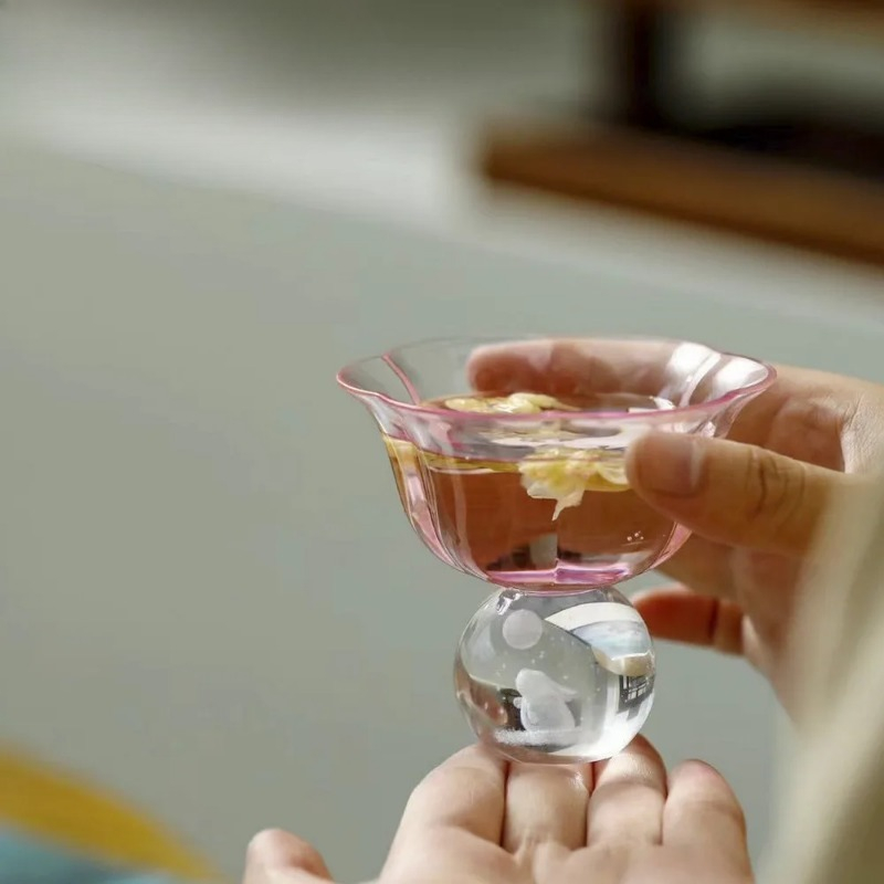 แก้วชาคริสตัลทรงดอกไม้ 95 มล.  - Highball Glass Set บทวิจารณ์และราคา
