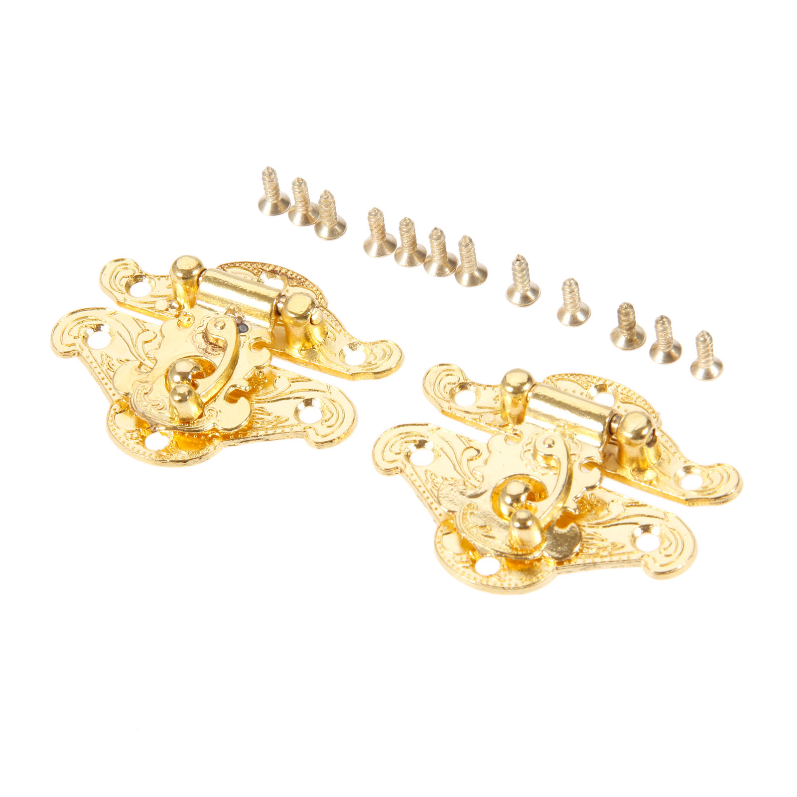 DRELD 2Pcs ทองโบราณกล่อง Latch - Bar Cart Gold บทวิจารณ์และราคา
