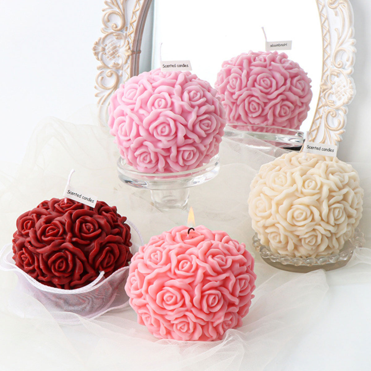 ชุดแม่พิมพ์เทียนรูปดอกไม้หลายข - Ice Mold Sphere บทวิจารณ์และราคา