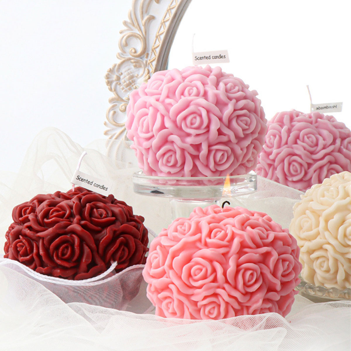 ชุดแม่พิมพ์เทียนรูปดอกไม้หลายข - Ice Mold Sphere บทวิจารณ์และราคา