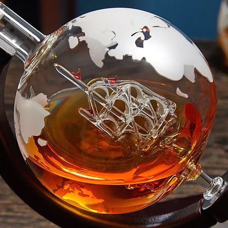 ชุดขวดเหล้ารูปโลกพร้อมแก้วเหล้ - Decanter Globe Set บทวิจารณ์และราคา