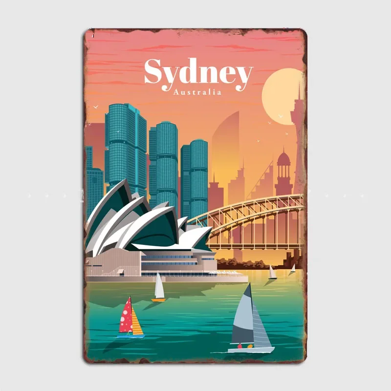 ป้ายโลหะวินเทจลายสถานที่ท่องเท - Home Bar Sydney บทวิจารณ์และราคา