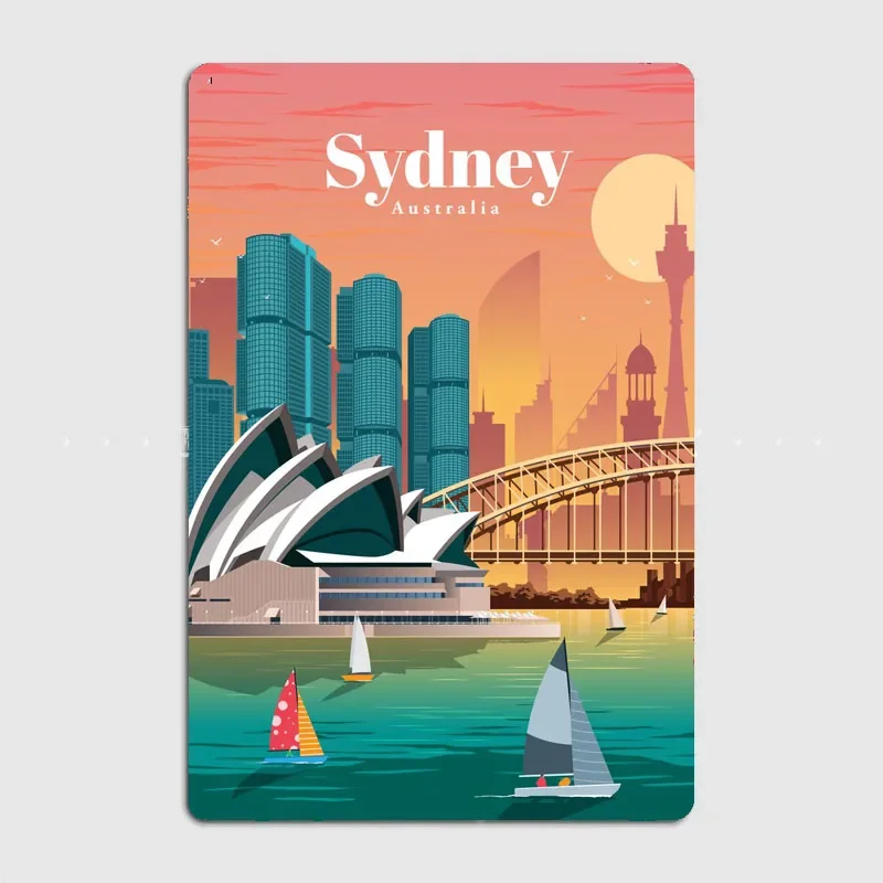 ป้ายโลหะวินเทจลายสถานที่ท่องเท - Home Bar Sydney บทวิจารณ์และราคา