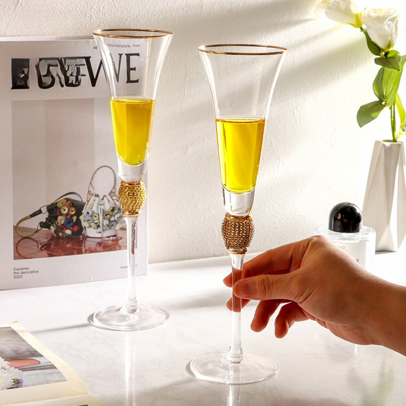 Luxury Diamond Gold Rim Highba - Highball Glass Set บทวิจารณ์และราคา