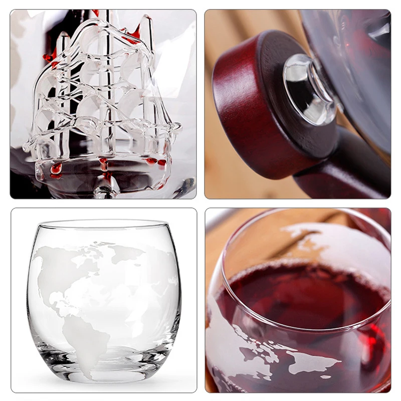 แก้ววิสกี้ชุดคริสตัลลูกโลกเหล้ - Decanter Globe Set บทวิจารณ์และราคา