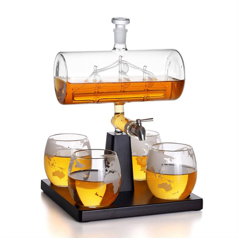 ขวดเหล้าวิสกี้ทรงโบราณ ชุดขวดไ - Decanter Globe Set บทวิจารณ์และราคา