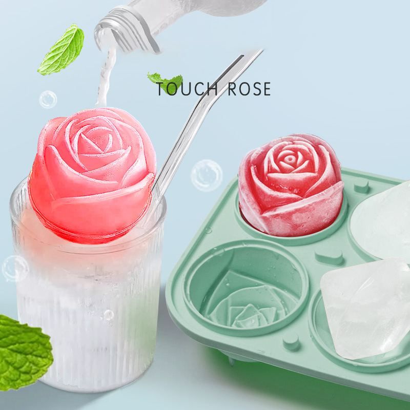 3D Rose เพชรรอบ Ice Cube แม่พิ - Ice Mold Sphere บทวิจารณ์และราคา