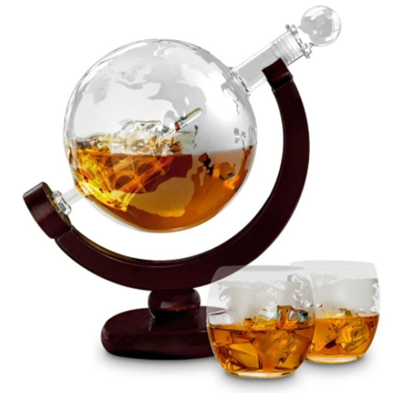 ขวดเหล้าวิสกี้ทรงโลกแบบปรับแต่ - Decanter Globe Set บทวิจารณ์และราคา