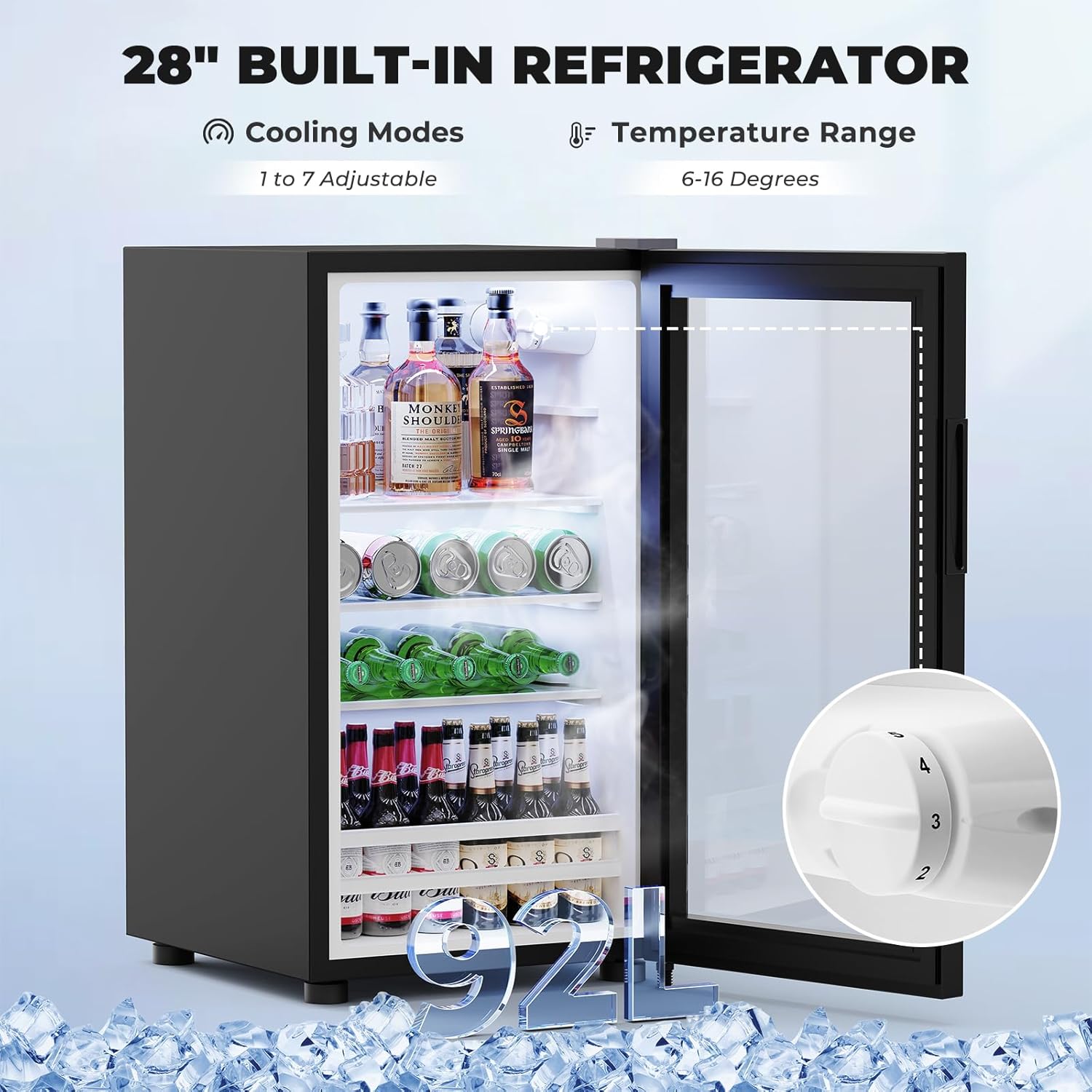 ตู้บาร์กาแฟแบบมีร่องพร้อมตู้เย - Home Bar And Fridge บทวิจารณ์และราคา