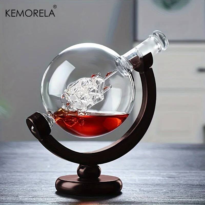 ชุดขวดเหล้าทรงกลม 900 มล. แก้ว - Decanter Globe Set บทวิจารณ์และราคา