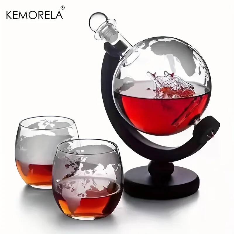 ชุดขวดเหล้าทรงกลม 900 มล. แก้ว - Decanter Globe Set บทวิจารณ์และราคา