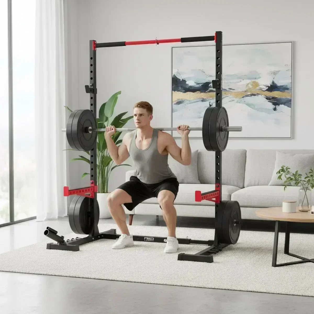 แร็คสควอทปรับระดับได้สำหรับยิม - Home Bar And Gym บทวิจารณ์และราคา