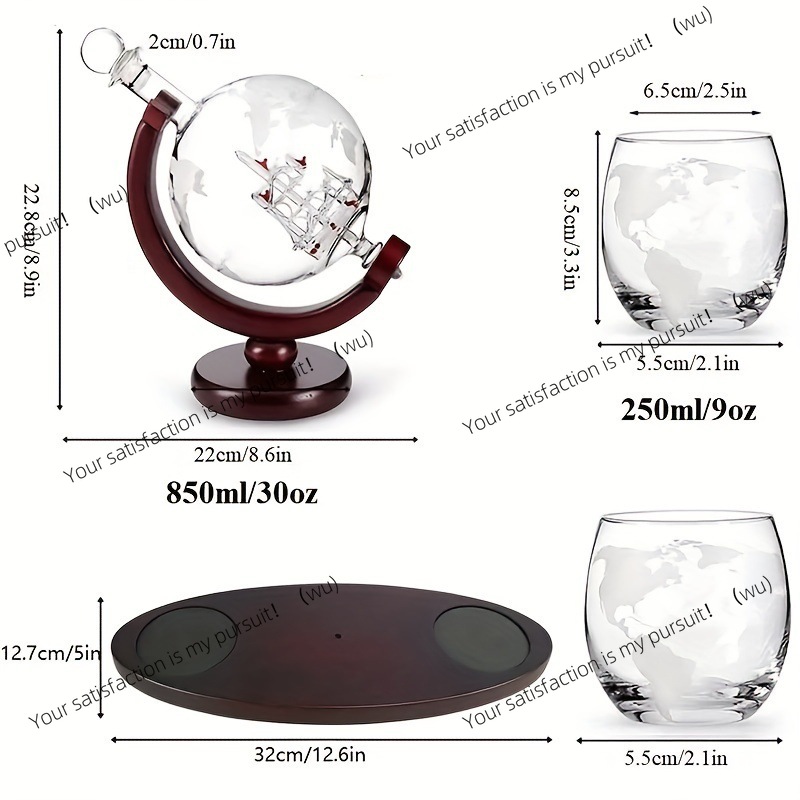 ชุดแก้วเหล้าวิสกี้ทรงโลกพร้อมแ - Decanter Globe Set บทวิจารณ์และราคา