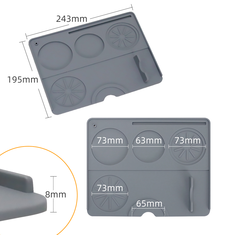 กาแฟ Tamper Mat Espresso Porta - Bar Mat Rubber บทวิจารณ์และราคา