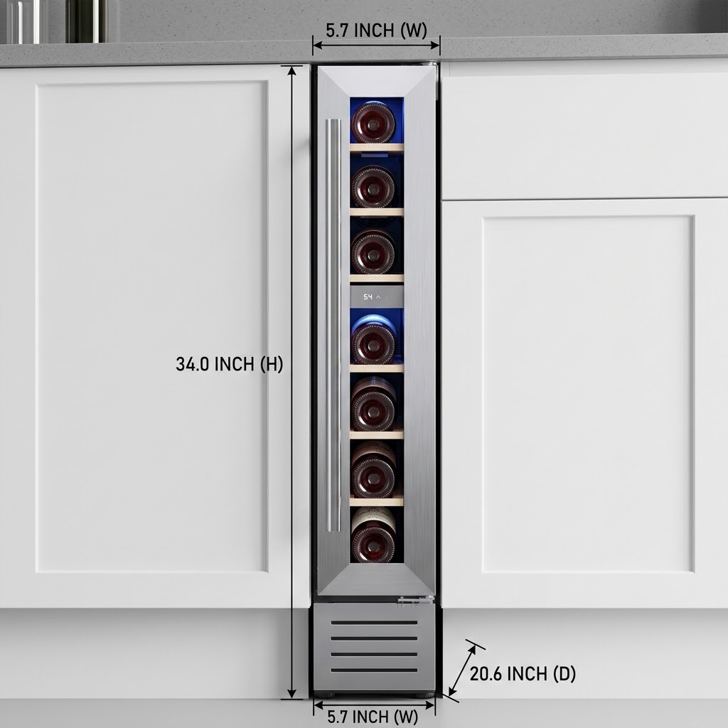 ตู้แช่ไวน์ขนาดเล็ก 7 ขวด ขนาด  - Home Bar And Fridge บทวิจารณ์และราคา