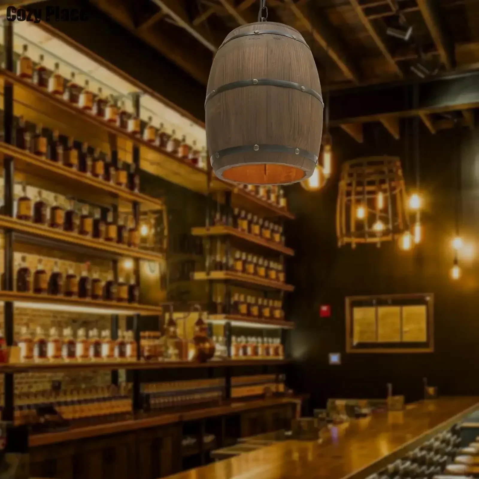 โคมไฟสไตล์ Rustic วินเทจ โคมไฟ - Home Bar Cafe บทวิจารณ์และราคา
