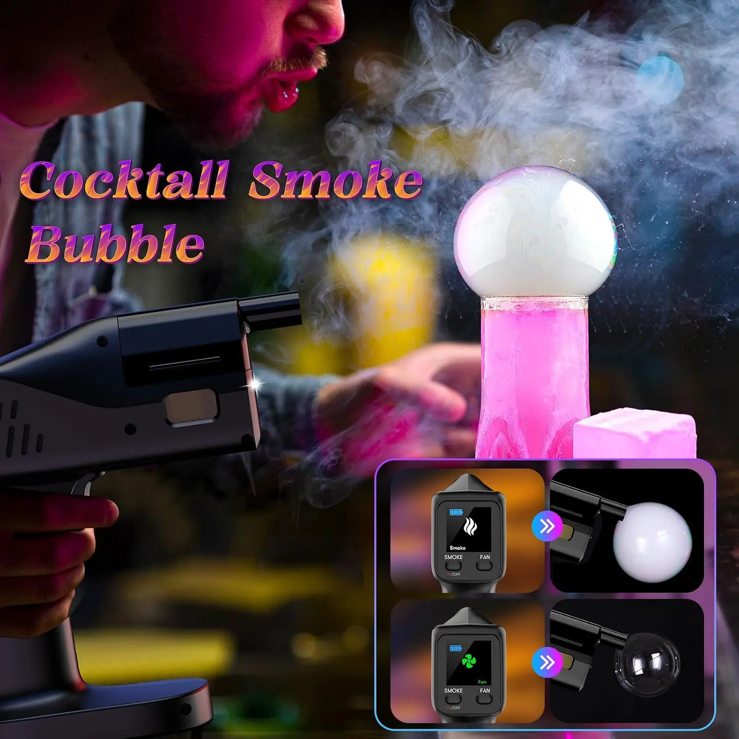 ชุดปืนพ่นควันและฟองสบู่สำหรับค - Smoking Gun Kit บทวิจารณ์และราคา