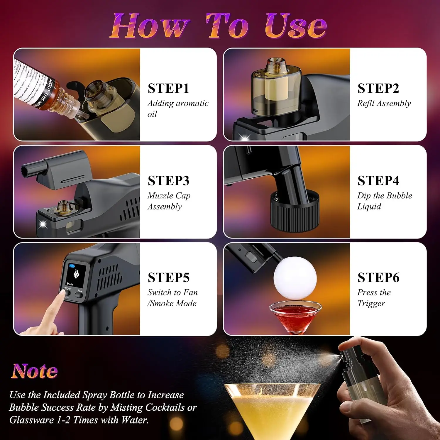 ชุดปืนพ่นควันและฟองสบู่สำหรับค - Smoking Gun Kit บทวิจารณ์และราคา